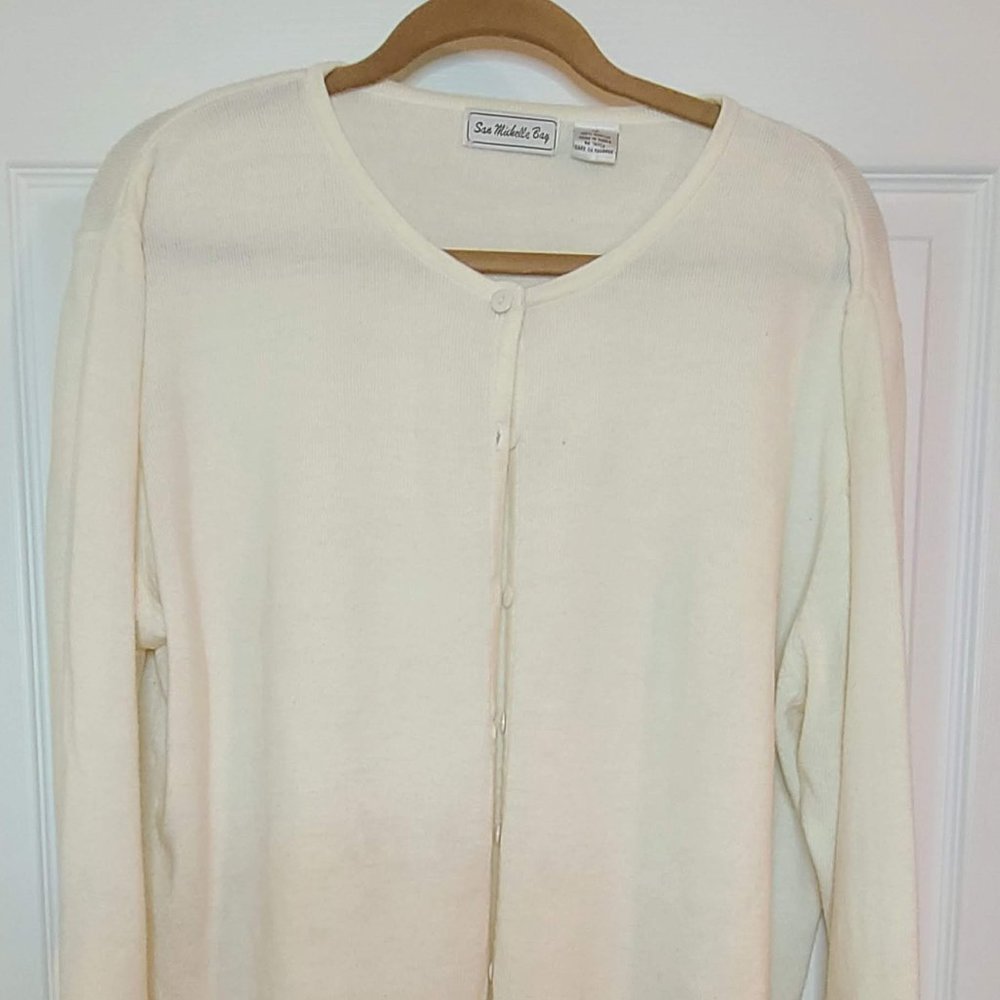 3/$20 Off White Cardigan Sweater